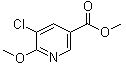 structure of CAS# 220656-93-9, 5-Chloro-6-methoxynicotinic acid methyl ester