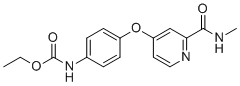 structure of CAS# 2206827-12-3, 乙基(4-((2-(甲基氨基甲酰)吡啶-4-基)氧基)苯基)氨基甲酸酯