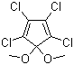 structure of CAS# 2207-27-4, 5,5-二甲氧基-1,2,3,4-四氯环戊二烯