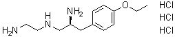 structure of CAS# 221640-06-8, (2S)-N1-(2-氨基乙基)-3-(4-乙氧基苯基)-1,2-丙二胺三盐酸盐