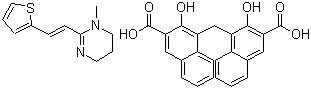 structure of CAS# 22204-24-6, Pyrantel pamoate
