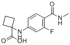 CAS 登录号：2227589-22-0, 1-((3-氟-4-(甲基氨基甲酰)苯基)氨基)环丁烷羧酸