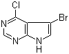 structure of CAS# 22276-95-5, 5-溴-4-氯-7H-吡咯并[2,3-d]嘧啶