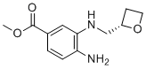 structure of CAS# 2230200-74-3, 甲基(S)-4-氨基-3-((氧杂环丁-2-基甲基)氨基)苯甲酸酯