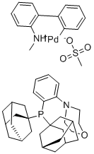 structure of CAS# 2230788-66-4, [4-[2-[双(三环[3.3.1.13,7]癸-1-基)膦基-κP]苯基]吗啉](甲烷磺酸基-κO)[2'-(甲基氨基-κN)[1,1'-联苯]-2-基-κC]-钯