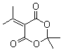 structure of CAS# 2231-66-5, 5-异丙基亚基-2,2-二甲基-[1,3]二恶烷-4,6-二酮