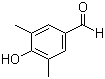 CAS # 2233-18-3, 3,5-Dimethyl-4-hydroxybenzaldehyde, 4-Hydroxy-3,5-dimethylbenzaldehyde