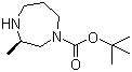 structure of CAS# 223644-10-8, (3R)-Hexahydro-3-methyl-1H-1,4-diazepine-1-carboxylic acid tert-butyl ester