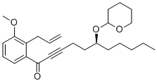 CAS 登录号：223734-57-4, (6S)-1-[3-甲氧基-2-(2-丙烯-1-基)苯基]-6-[(四氢-2H-吡喃-2-基)氧基]-2-十一碳炔-1-酮