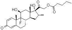 structure of CAS# 2240-28-0, 倍他米松 21-戊酸酯