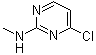 structure of CAS# 22404-46-2, 4-Chloro-N-methyl-2-pyrimidinamine
