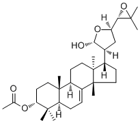 CAS 登录号：22415-24-3, Turreanthin A, (20S)-21,23:24,25-二环氧-13alpha,14beta,17betaH-羊毛甾-7-烯-3alpha,21-二醇 3-乙酸酯