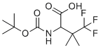 structure of CAS# 2242426-49-7, 2-((Tert-butoxycarbonyl)amino)-4,4,4-trifluoro-3,3-dimethylbutanoic acid