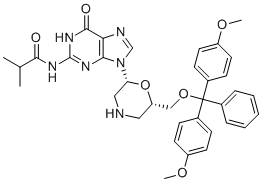 CAS 登录号：2243974-78-7, N2-异-丁酰基-7'-O-DMT-吗啉鸟嘌呤