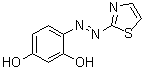 structure of CAS# 2246-46-0, 4-(2-噻唑基偶氮)间苯二酚