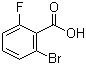 2-Bromo-6-fluorobenzoic acid molecular structure (CAS 2252-37-1)