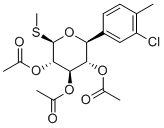 CAS 登录号：2254444-59-0, (2S,3S,4R,5S,6R)-2-(3-氯-4-甲基苯基)-6-(甲硫基)四氢-2H-吡喃-3,4,5-三基三乙酸酯