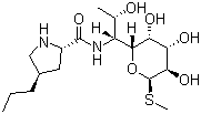 CAS # 2256-16-8, N-Demethyllincomycin, (2S-trans)-Methyl 6,8-dideoxy-6-(4-propyl-2-pyrrolidinecarboxamido)-1-thio-D-erythro-D-galacto-octopyranoside