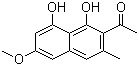 structure of CAS# 22649-04-3, 决明柯酮