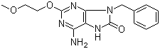 structure of CAS# 226907-52-4, 6-氨基-7,9-二氢-2-(2-甲氧基乙氧基)-9-(苯甲基)-8H-嘌呤-8-酮