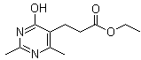 CAS 登录号：22814-29-5, 4-羟基-2,6-二甲基-5-嘧啶丙酸乙酯