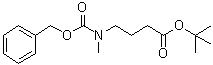 structure of CAS# 229009-12-5, 4-[甲基[(苯基甲氧基)羰基]氨基]丁酸叔丁酯