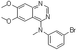structure of CAS# 229476-53-3, N-(3-溴苯基)-6,7-二甲氧基-N-甲基-4-喹唑啉胺