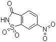 structure of CAS# 22952-24-5, 6-硝基-1,2-苯并异噻唑啉-3-酮 1,1-二氧化物