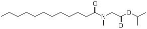 CAS # 230309-38-3, N-Lauroylsarcosine isopropyl, Eldew SL 205, Isopropyl N-dodecanoyl-N-methylglycinate, Isopropyl N-lauroyl sarcosinate