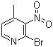 structure of CAS# 23056-45-3, 2-Bromo-4-methyl-3-nitropyridine