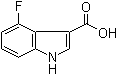 structure of CAS# 23077-42-1, 4-氟-1H-吲哚-3-羧酸