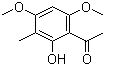 structure of CAS# 23121-32-6, 1-(2-Hydroxy-4,6-dimethoxy-3-methylphenyl)-ethanone