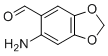 structure of CAS# 23126-68-3, 6-Amino-1,3-benzodioxole-5-carbaldehyde