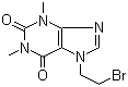 structure of CAS# 23146-05-6, 7-(2-Bromoethyl)theophylline