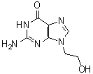 structure of CAS# 23169-33-7, 9-(2'-羟基乙基)鸟嘌呤