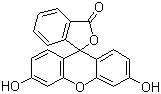 structure of CAS# 2321-07-5, Fluorescein