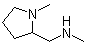 structure of CAS# 23210-47-1, N,1-二甲基-2-吡咯烷甲胺
