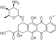 structure of CAS# 23214-92-8, 阿霉素