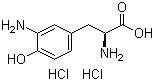 structure of CAS# 23279-22-3, 3-Amino-L-tyrosine dihydrochloride
