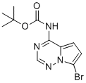 structure of CAS# 2328091-01-4, 叔-丁基(7-溴吡咯并[2,1-f][1,2,4]三嗪-4-基)氨基甲酸酯