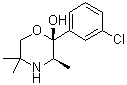 CAS # 233600-52-7, rel-(2R,3R)-2-(3-Chlorophenyl)-3,5,5-trimethylmorpholin-2-ol