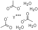 structure of CAS# 23363-14-6, 四水合乙酸钇(III)