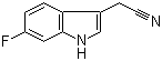 structure of CAS# 2341-25-5, 6-氟吲哚-3-乙腈