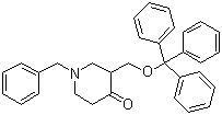 structure of CAS# 234757-27-8, 1-(苯甲基)-3-[(三苯甲氧基)甲基]-4-哌啶酮