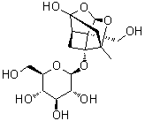 CAS 登录号：23532-11-8, 8-O-去苯甲酰基芍药甙