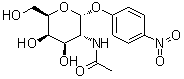 structure of CAS# 23646-68-6, 4-硝基苯基 2-(乙酰氨基)-2-脱氧-alpha-D-吡喃半乳糖苷