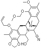 CAS # 236743-98-9, (6aS,7R,13S,14R,16R)-6,6a,7,13,14,16-Hexahydro-16-(hydroxymethyl)-9-methoxy-8-(methoxymethoxy)-4,10,17-trimethyl-5-(2-propen-1-yloxy)-7,13-imino-12H-1,3-dioxolo[7,8]isoquino[3,2-b][3]benzazocine-14-carbonitrile