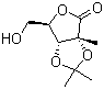 CAS 登录号：23709-41-3, 2,3-O-异丙亚基-2-C-甲基-D-核糖酸-gamma-内酯