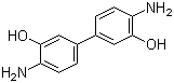 structure of CAS# 2373-98-0, 3,3'-Dihydroxybenzidine