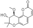 structure of CAS# 23733-92-8, (9R,10S)-9,10-二氢-9-羟基-10-甲氧基-8,8-二甲基-2H,8H-苯并[1,2-b:3,4-b']二吡喃-2-酮